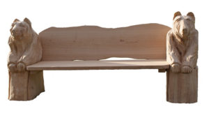 ławka drewniana